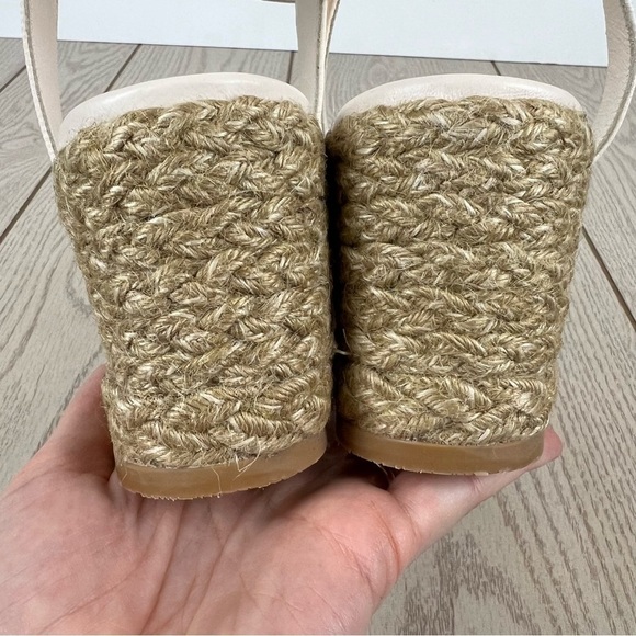 Stuart Weitzman Playa Espadrille Knot Wedge Sandals 41.5/11B Seashell $395 - Picture 7 of 10